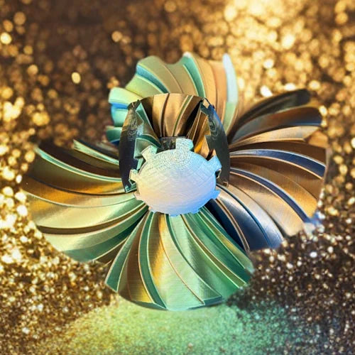 Wunderball – Orange-Blau-Grün